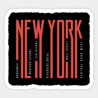 New York Stylish Sticker